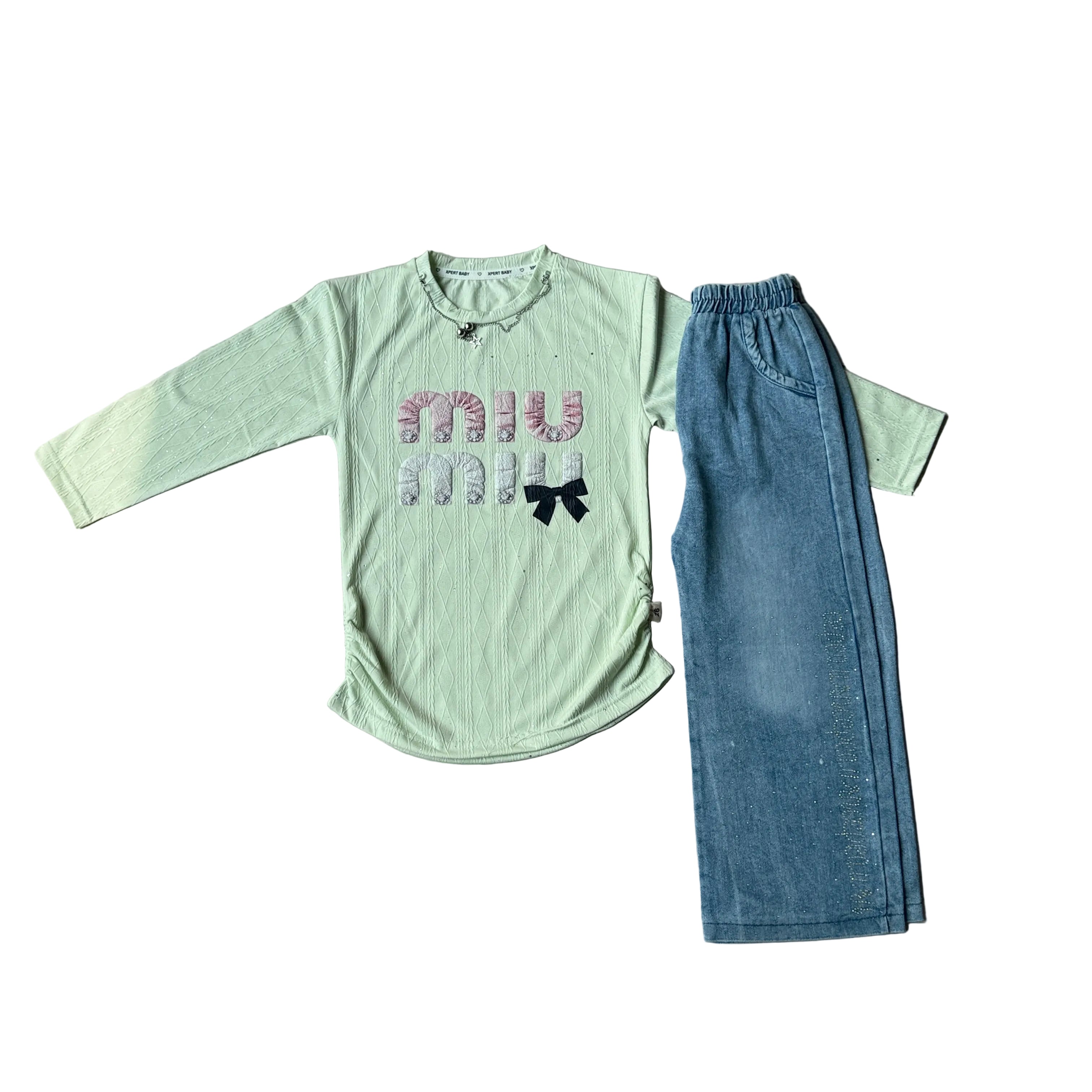 Baby girl shirt with pant(2-8Y)