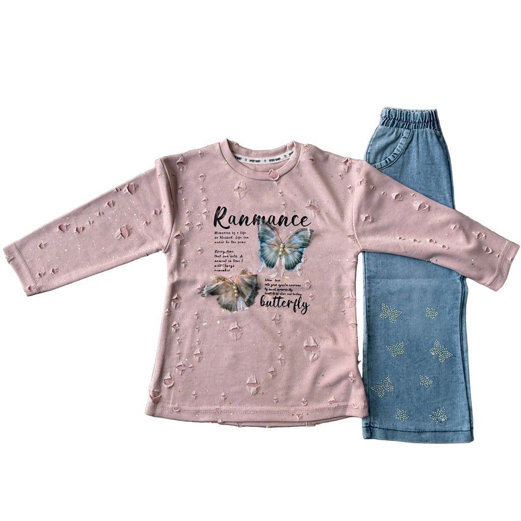 Baby girl shirt with pant(2-8Y)