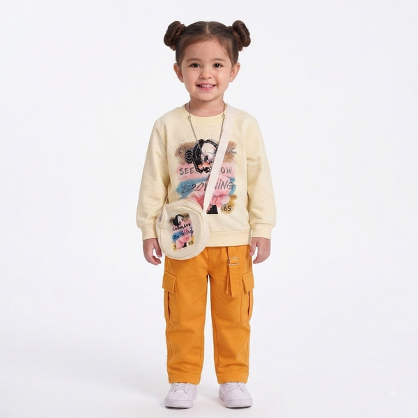Baby girl shirt trouser