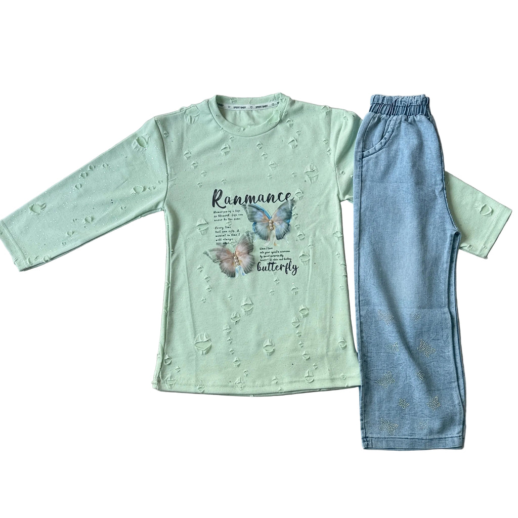 Baby girl shirt with pant(2-8Y)