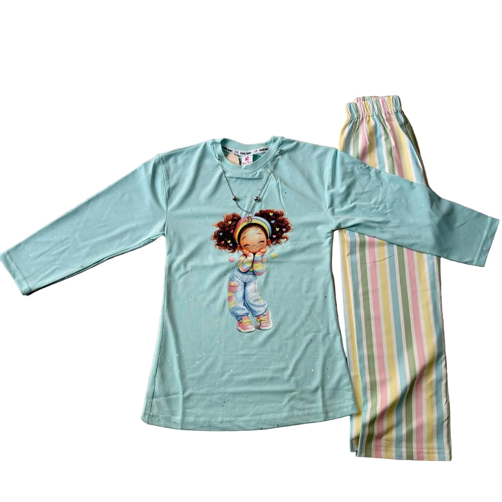Baby girl shirt with trouser