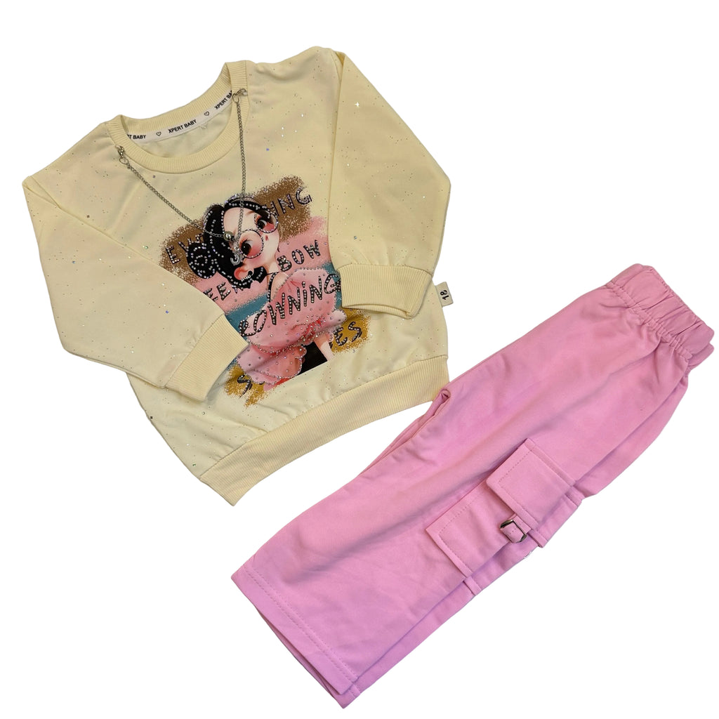 Baby girl shirt trouser