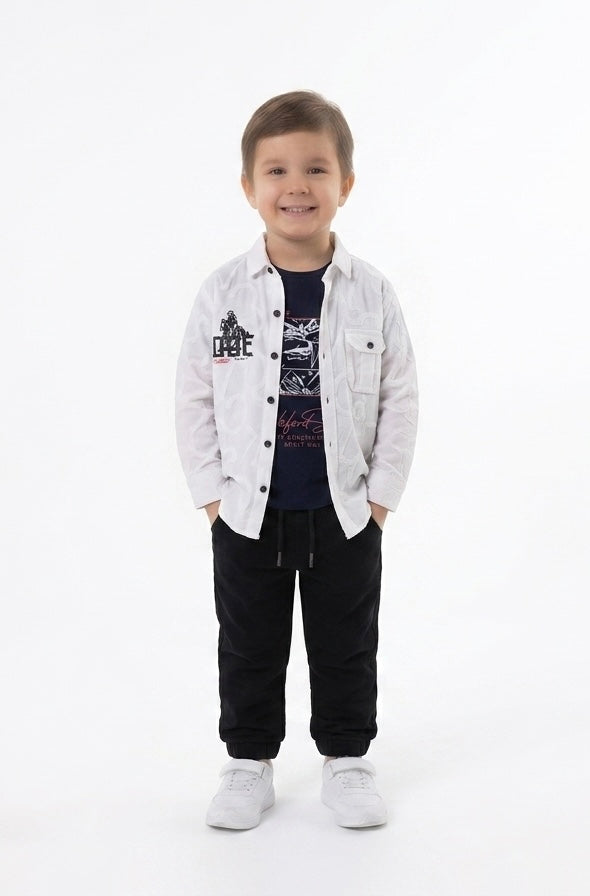 Baby boy shirt with tshirt(6-8Y)