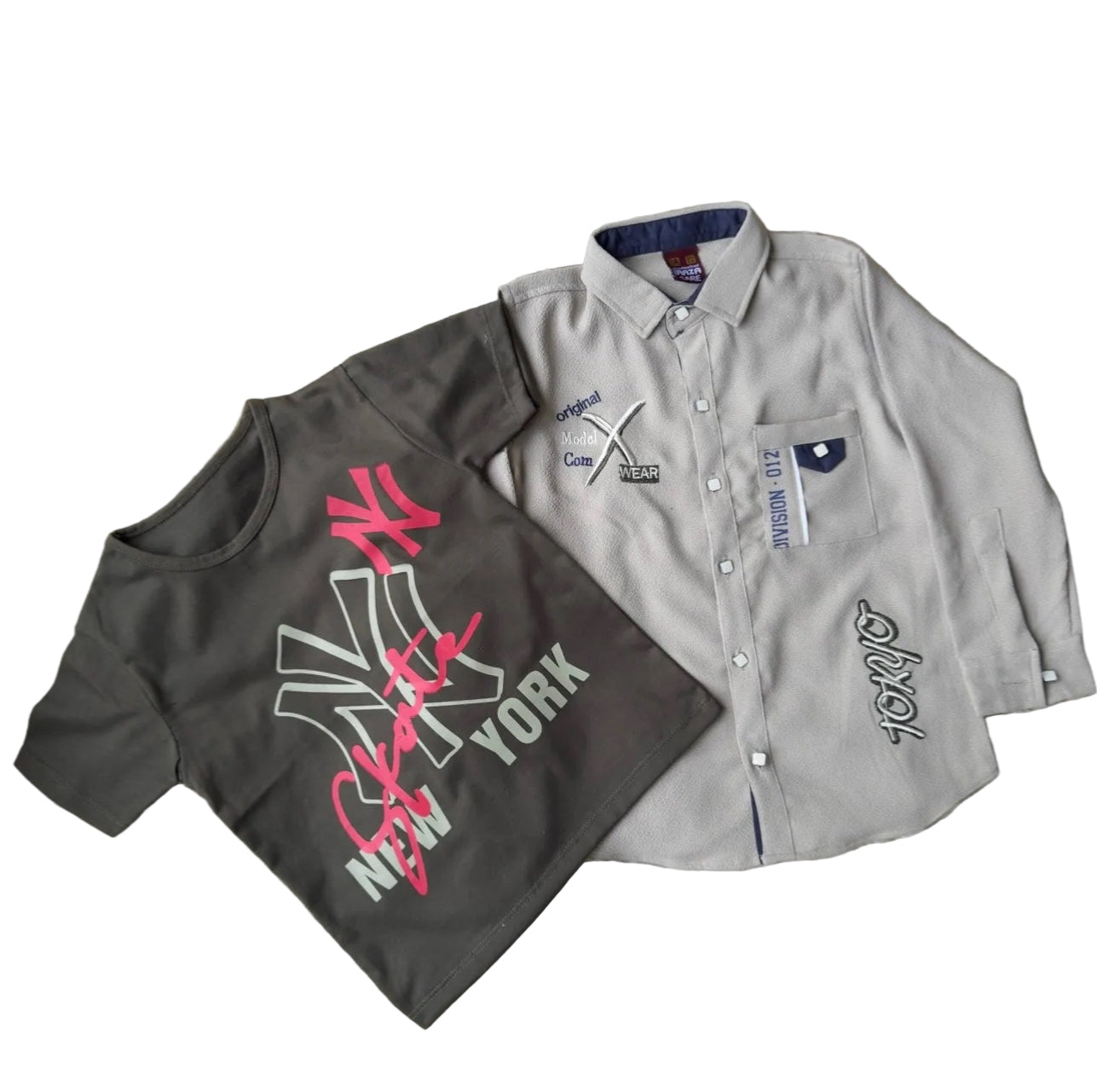 Baby boy shirt with tshirt(6-8Y)