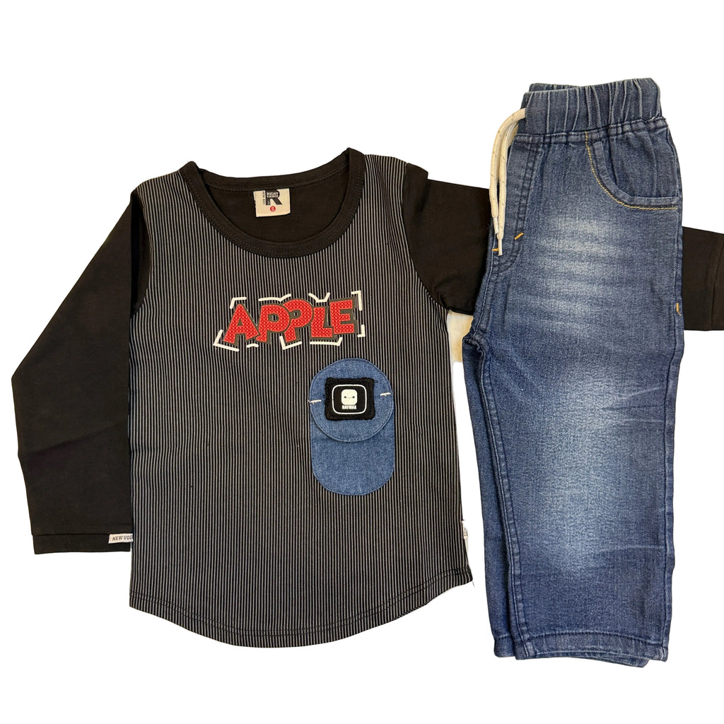 Baby boy shirt with pant(sml)