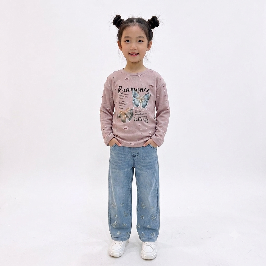 Baby girl shirt with pant(2-8Y)