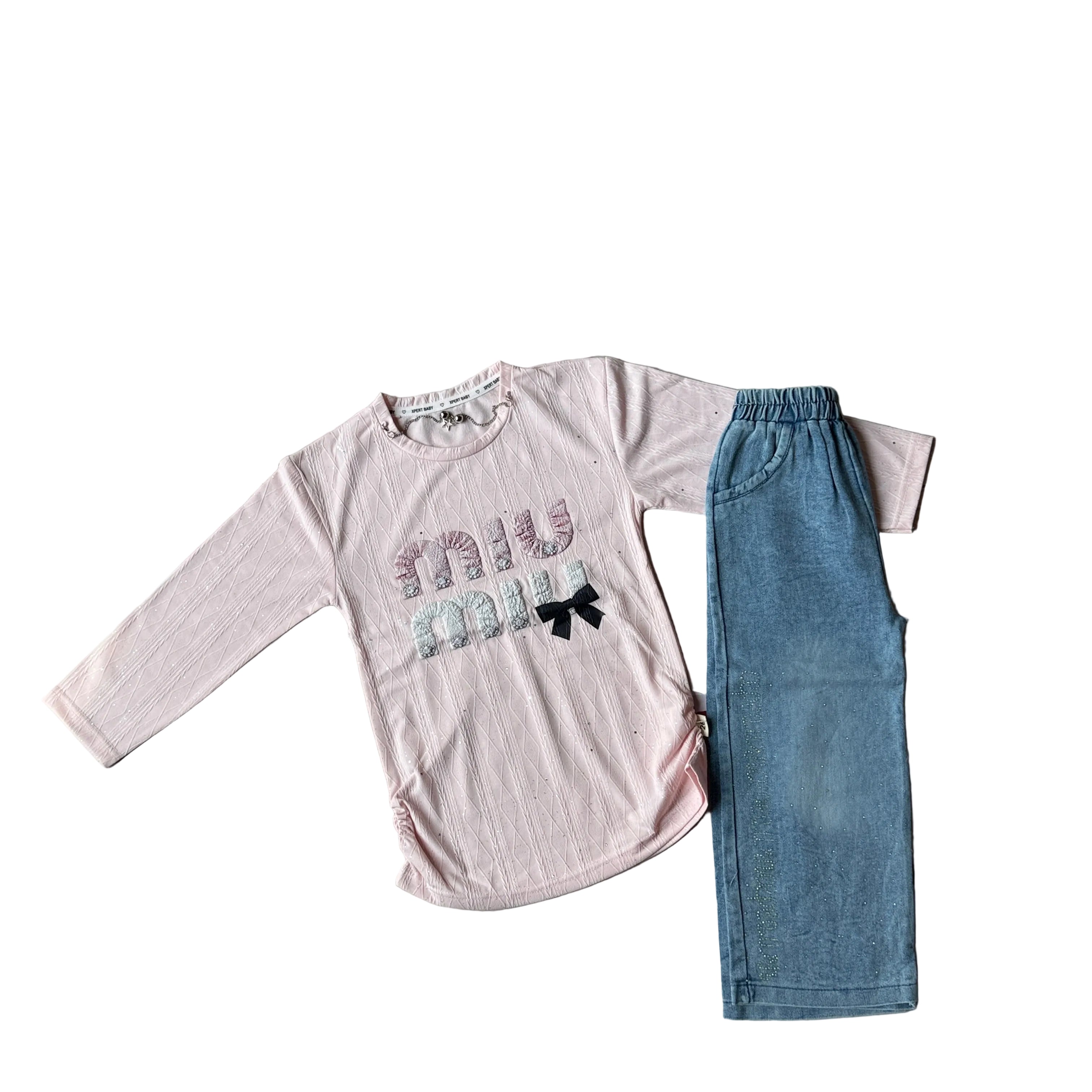 Baby girl shirt with pant(2-8Y)